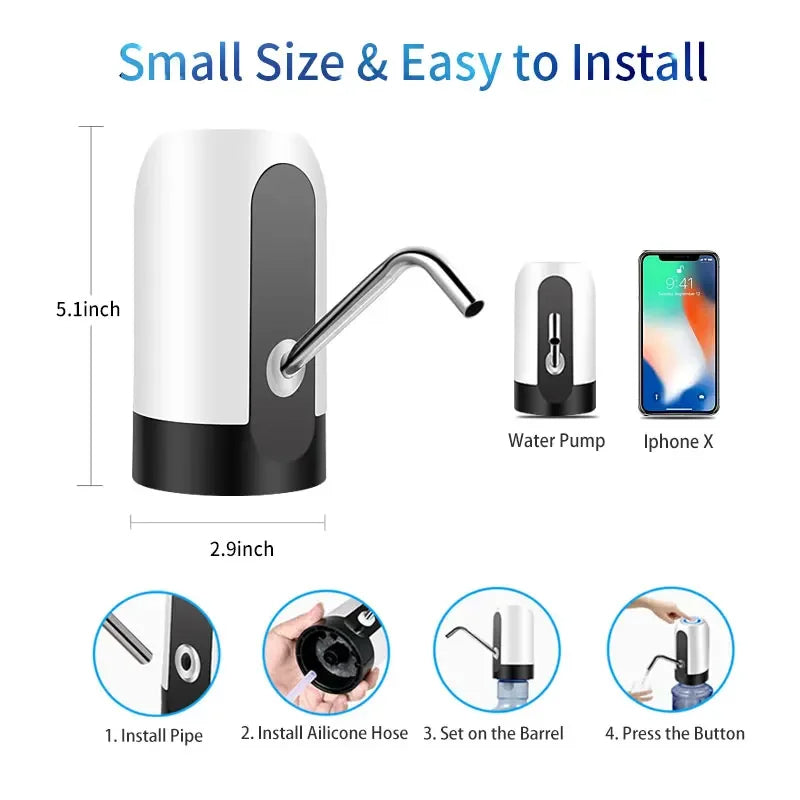 Wireless Electric Water Pump with LED Light