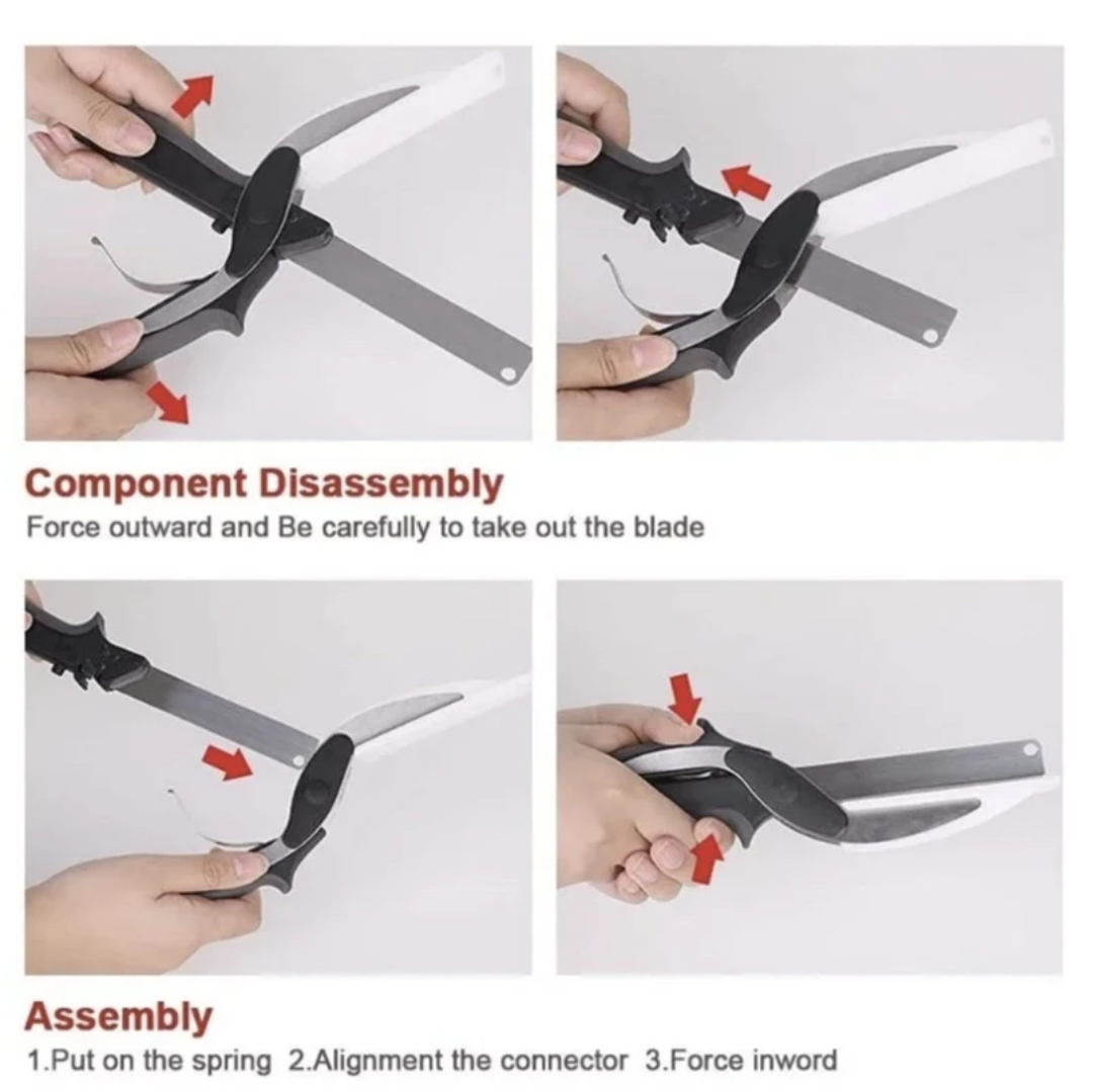 Clever Cutter – 2-in-1 Knife & Cutting Board | Vegetable Chopper