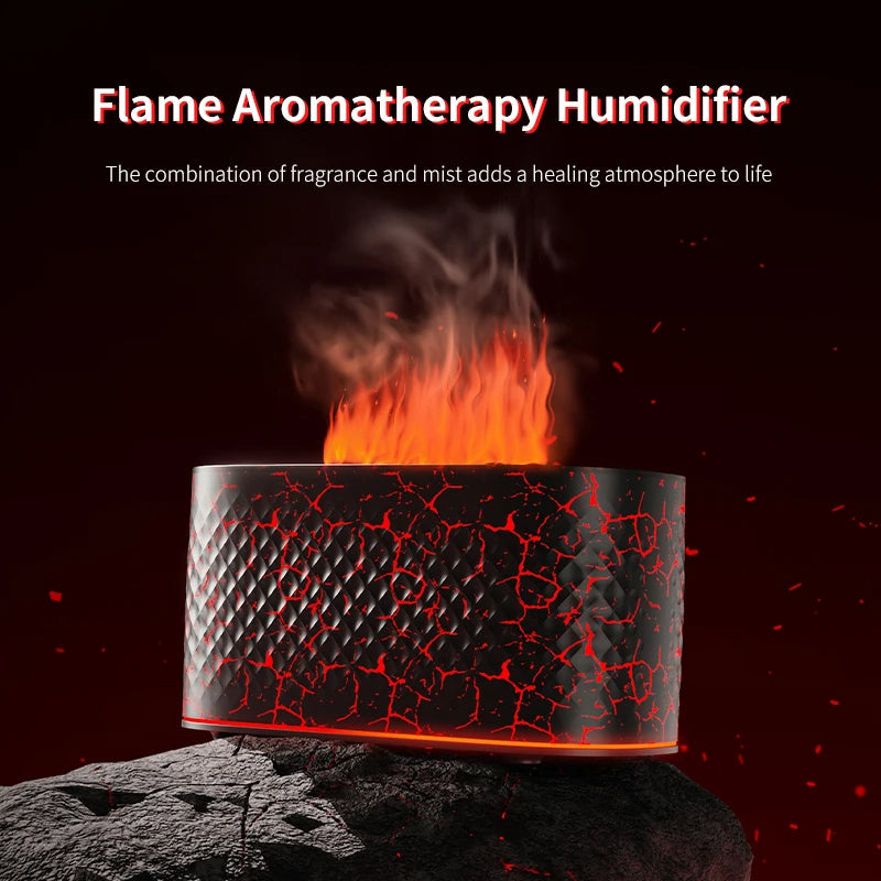 Mini Flame Aroma Diffuser – USB 160ml
