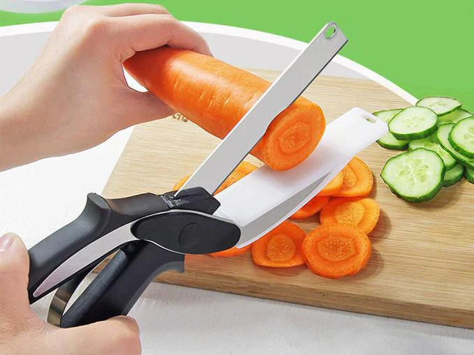Clever Cutter – 2-in-1 Knife & Cutting Board | Vegetable Chopper